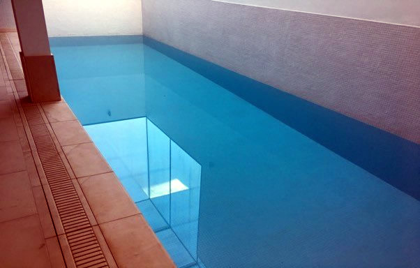 Basement swimming pool